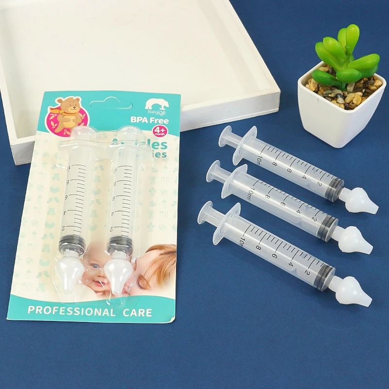 

1/2pcs Baby Nasal Aspirator Soft Silicone Nasal Washer for Newborn Nasal Cleaner Infant Nose Cleaner Needle Tube Baby Nose Care