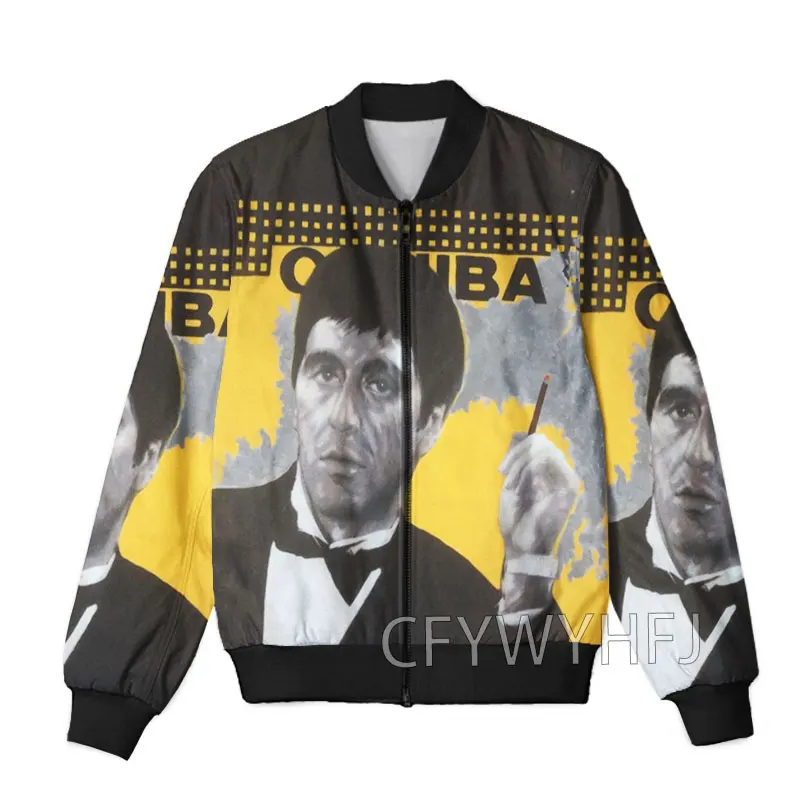 CAVVING 3D Printed  Scarface  Zipper Bomber Jackets Men Overcoat Mens Coat Zip Up Jackets for Women/Men 5