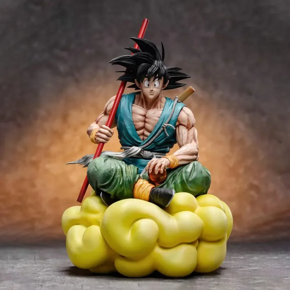 

21cm Dragon Ball Z Anime Figure Son Goku Somersault Cloud Model Dolls Pvc Esk Decora Statue Collectible Action Figure Toys Gifts