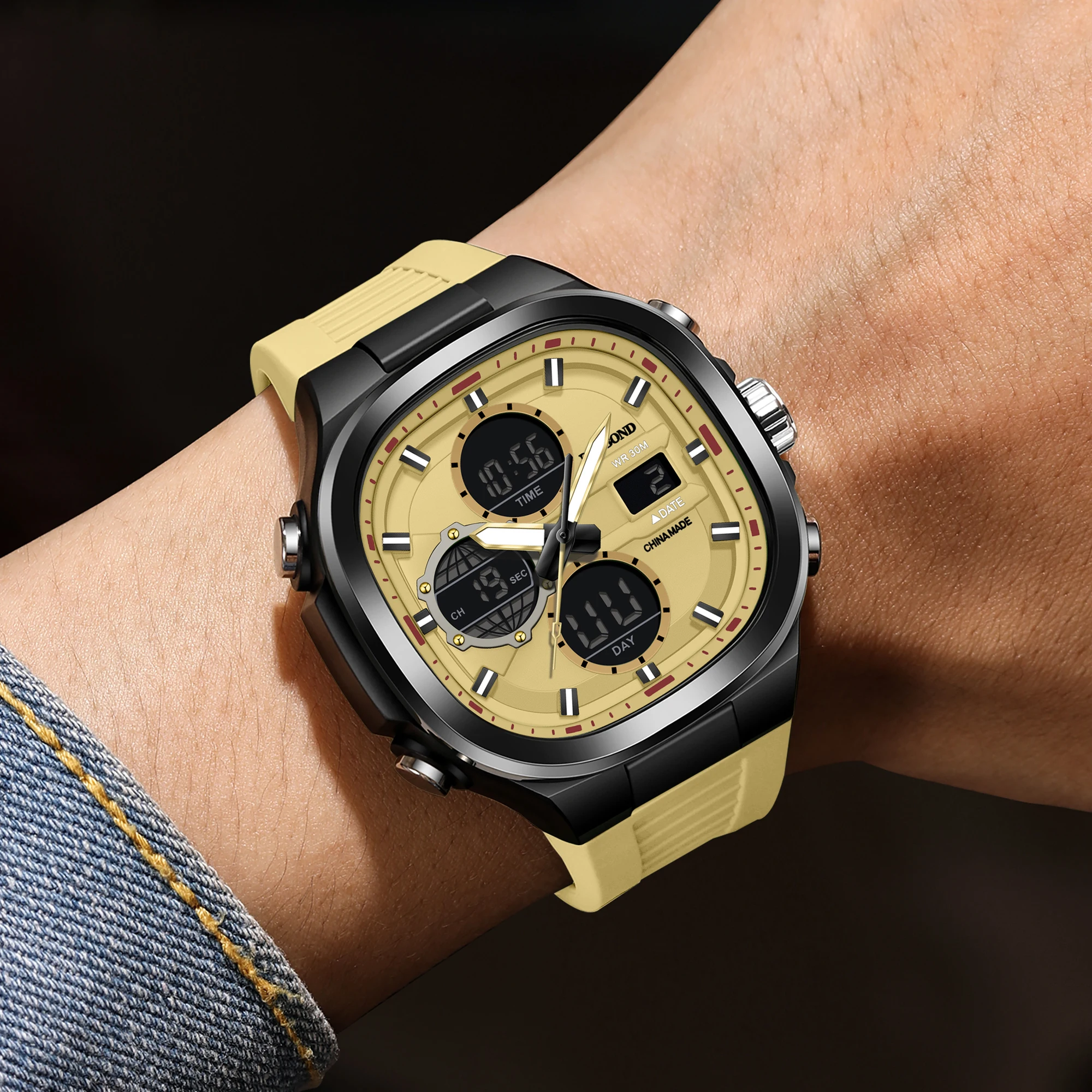 BINBOND Luxury Men's Chronograph Quartz Watch - Luminous & Waterproof