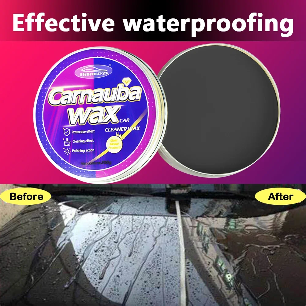 Car Wax Auto Paint Care Carnauba Paste Wax Brazilian Polishing Paste High Gloss Shine Hydrophobic Coating Glazing