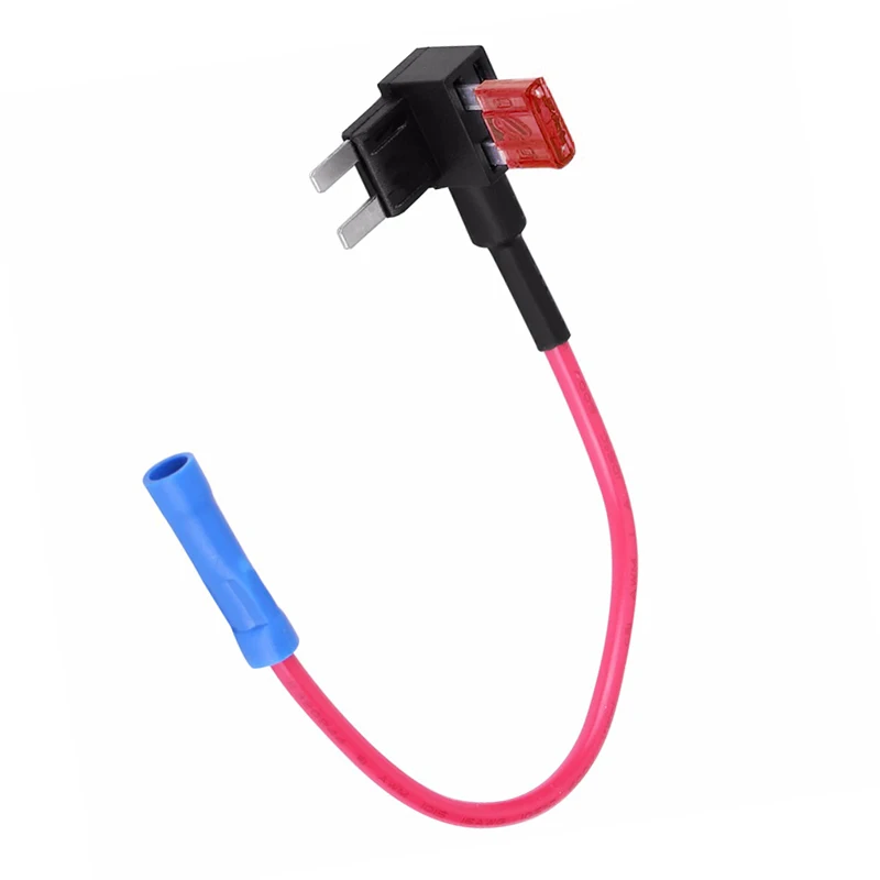5pcs Fuse Holders Boxes+ 5pcs Mini Blades 12V Mini Blade Fuse Splice Holder Waterproof Add A Circuit Mini Standard ATM Fuse Box
