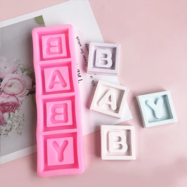 Baby Square Letter Silicone Mold Baking Tool