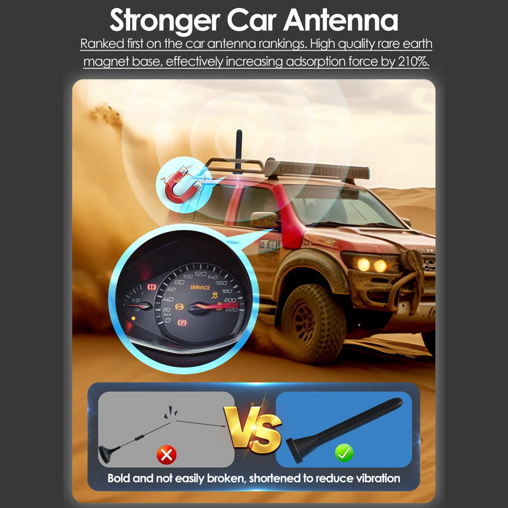 GOBOOST 차량용 신호 증폭기, 모바일 LTE 네트워크 리피터, 700 850 900 1800, 2100MHz 셀룰러 부스터 키트, 4 밴드, 3g, 4g, 5g