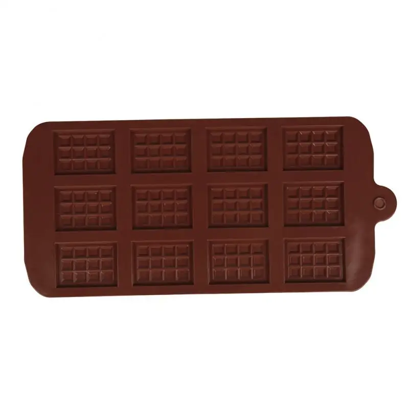 Chocolate Molds Bakeware Cake Molds High Quality Square Eco-friendly Silicone mold DIY 1PC Food Grade 12 Cavity Candy Tools