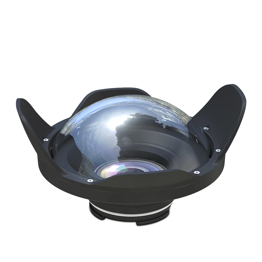 Купольный порт из оптического стекла для Meikon и SeaFrogs 6 дюймов корпуса камеры 40 м/130