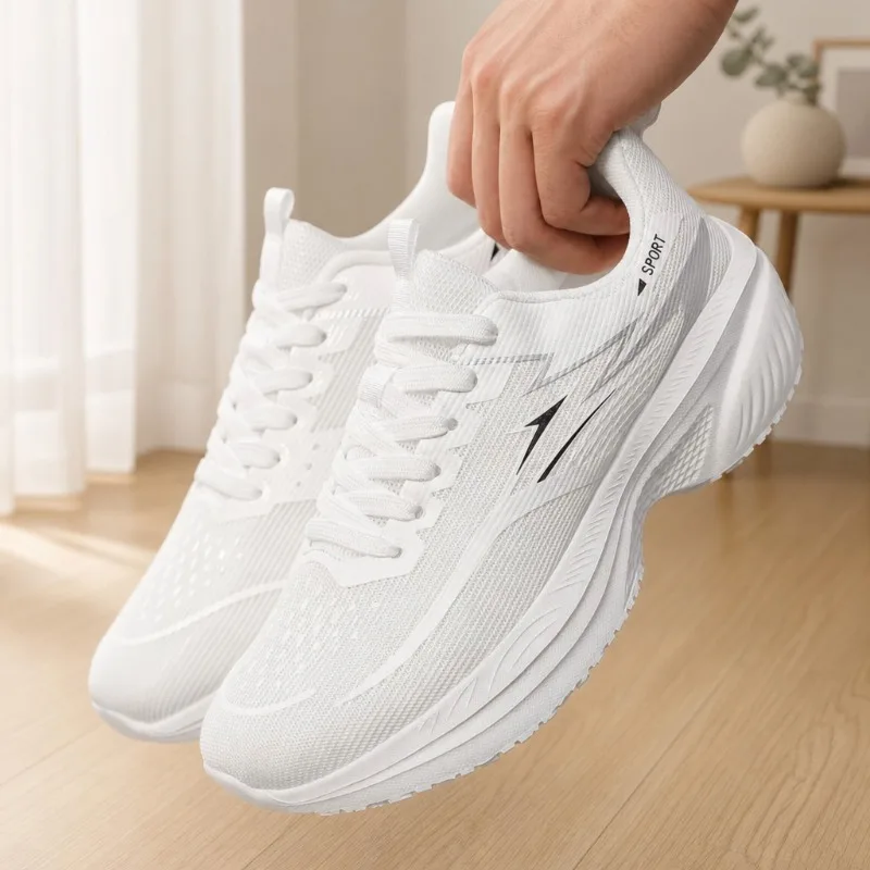 Men's Wide Toe Breathable Athletic Sneakers - Lightweight & Comfortable Running Shoes for Outdoor Training