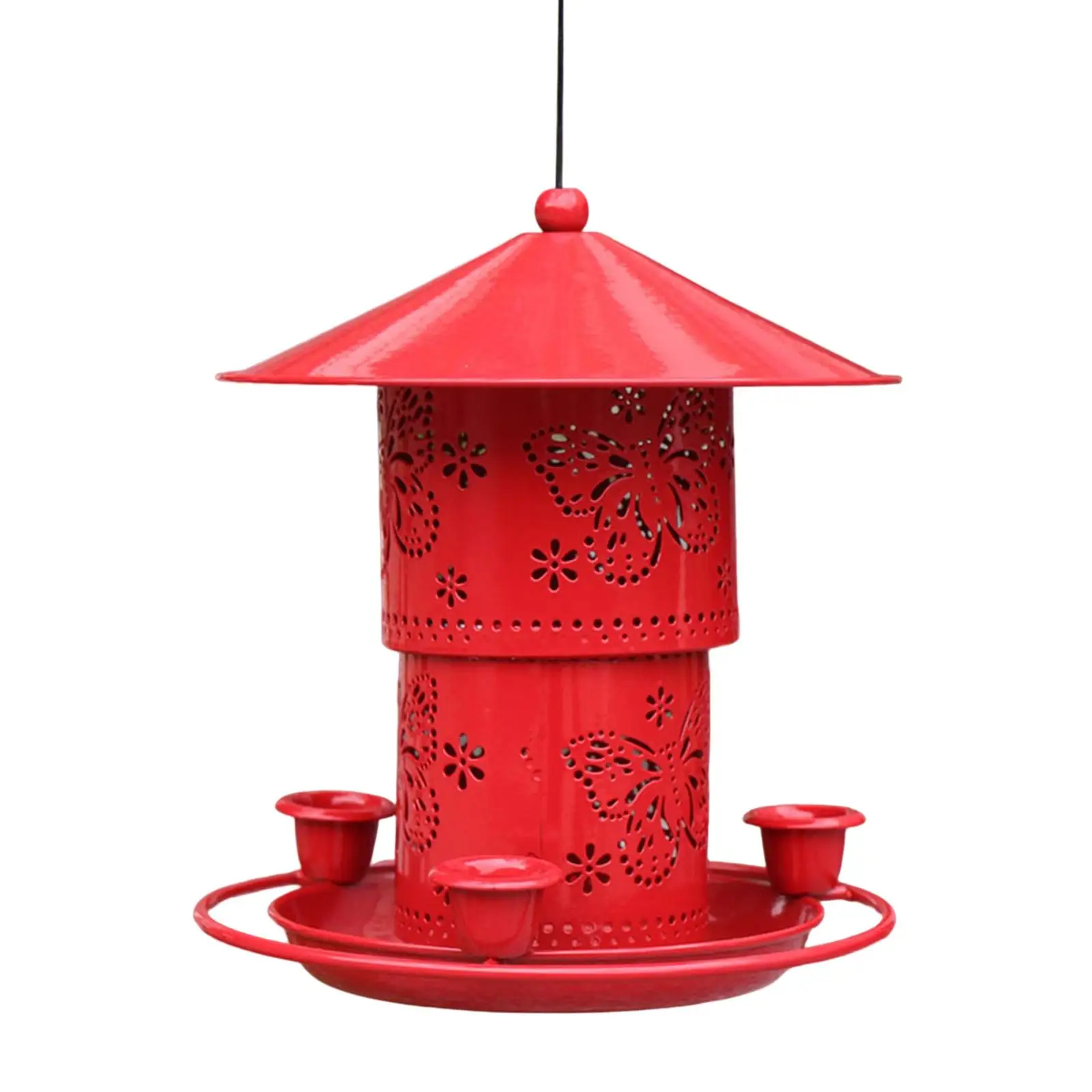 

Hummingbird Feeder Leakproof Portable Hanging Outside Parrots Feeder Bird Feeders for Trees Yard Outside Finches Parakeet