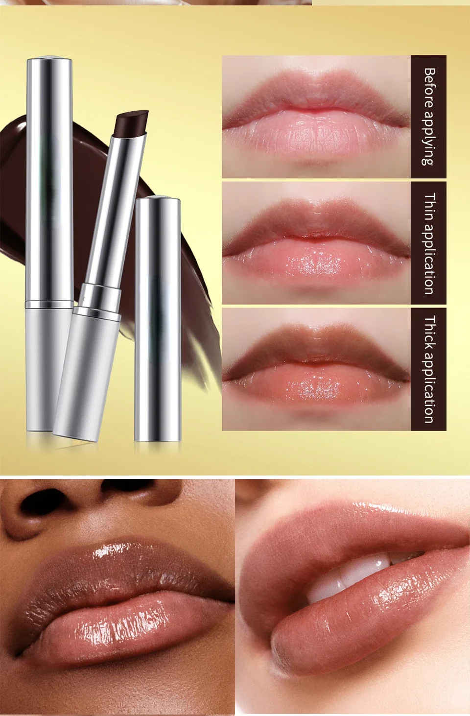 Description Picture 6 of itemNEW Black Honey Colorless Lip Balm Lipstick Long Lasting Hygienic Moisturizing Lips Plumper Nourish Makeup Lip Care Cosmetics