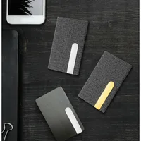 Business Metal Business Card Case Simple High-end Design Portable Men's Business Card Holder Gift 2
