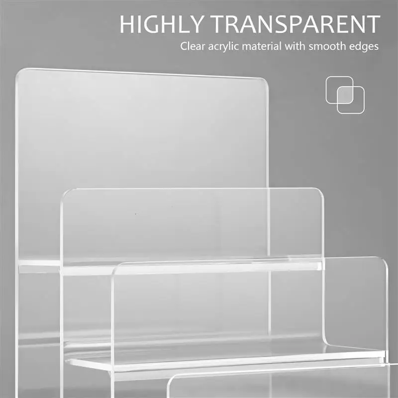 Acrylic Storage Rack Purse Display Shelf Display Case Clear Acrylic Display Rack Collection Storage Rack Acrylic Display Stand