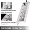 Mist Maker Fogger 10 Head Ultrasonic Mist Fogger with Waterproof Power Supply Ultrasonic Fogger Humidifier Stainless Steel 6