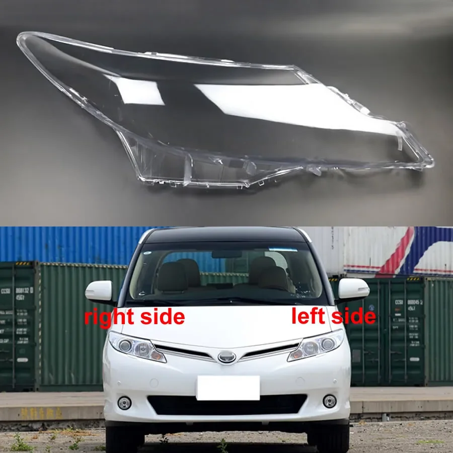 

For Toyota Previa 2009-2015 Front Headlamp Cover Headlight Shell Transparent Lens Replace Original Lampshade Plexiglass