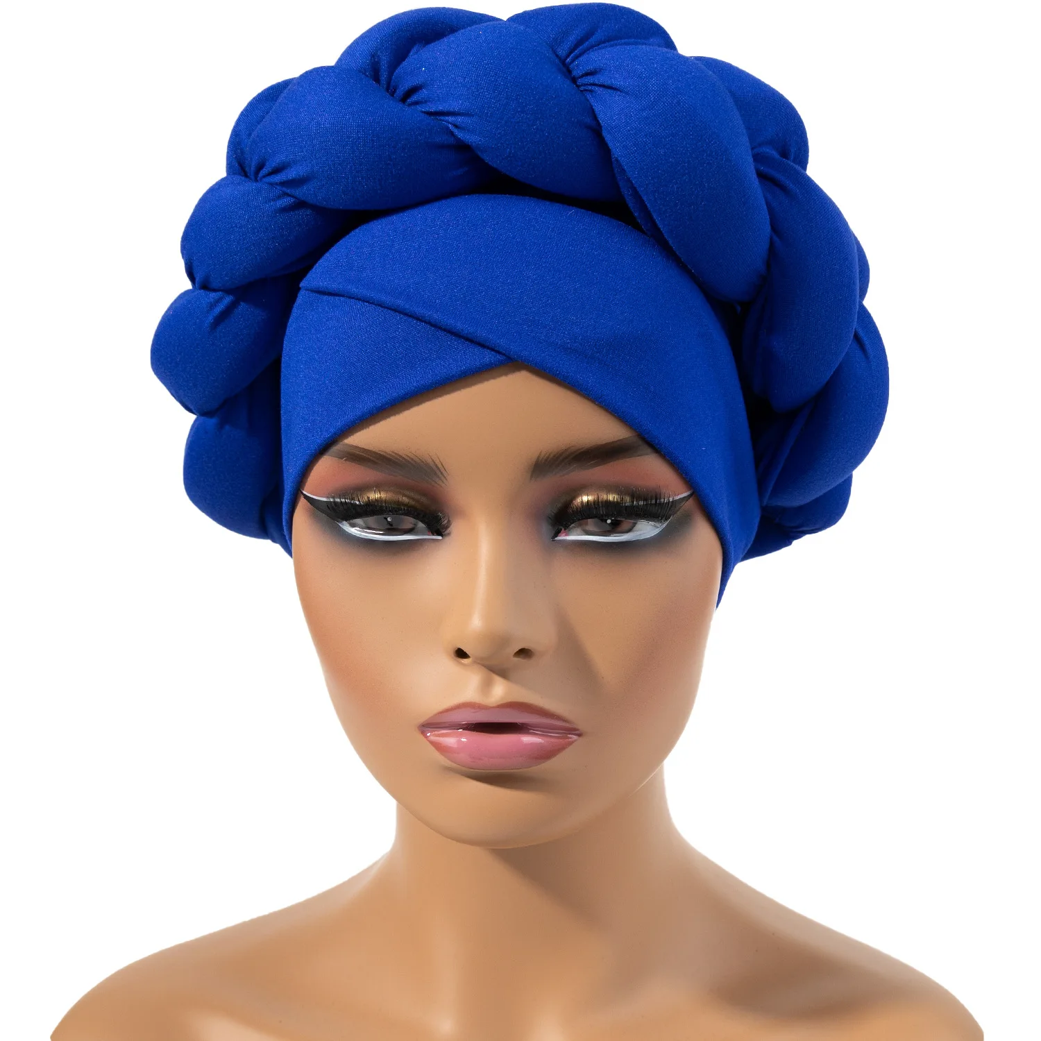 Braided twisted headscarf, solid color headscarf, fashionable headscarf, women's headscarf, brimless urinal cap, chemotherapy ca 5