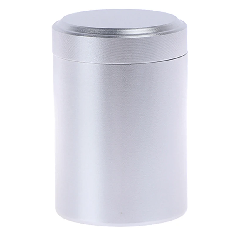 1PC Silver Metal Sealed Can Airtight Smell Proof Container Aluminum Herb Stash Tea Jar Storage Boxes Containers tea tin box tea canister