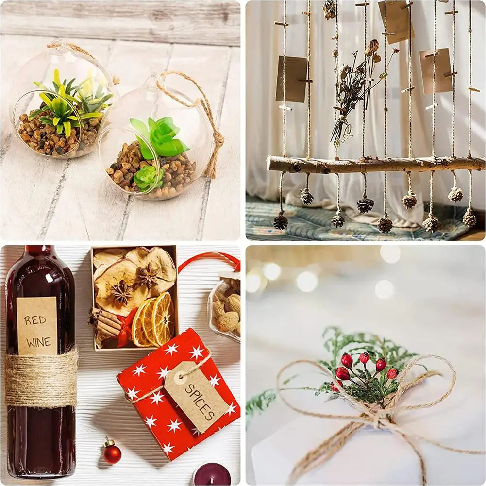 Wooden Clothespins 100pcs Multi-functional Reusable Mini Wooden Clips Jute Twine Photo Wall and DIY Craft clothes pegs photo clips