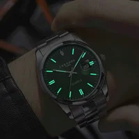 CHRONOS Top marque de luxe homme montre-bracelet étanche lumineux Date hommes montres en acier inoxydable Quartz montre pour hommes mâle reloj 5