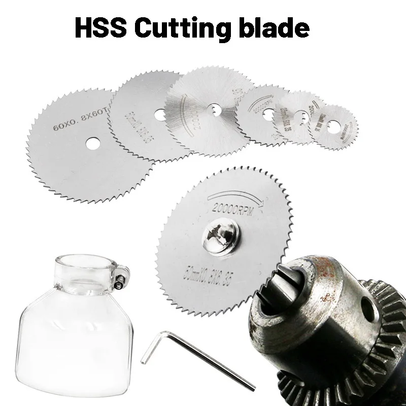 

Multiple high-speed steel cutting blades, woodworking plastic saw blades, electric drills mini sliced PVC acrylic cutting tools
