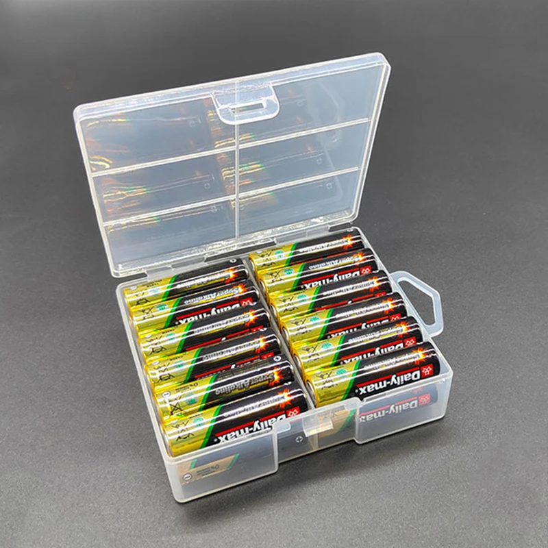 Battery Storage Box 1pc Plastic Organizer Hardware Accessories Clear Divider Cover For AA Batteries
