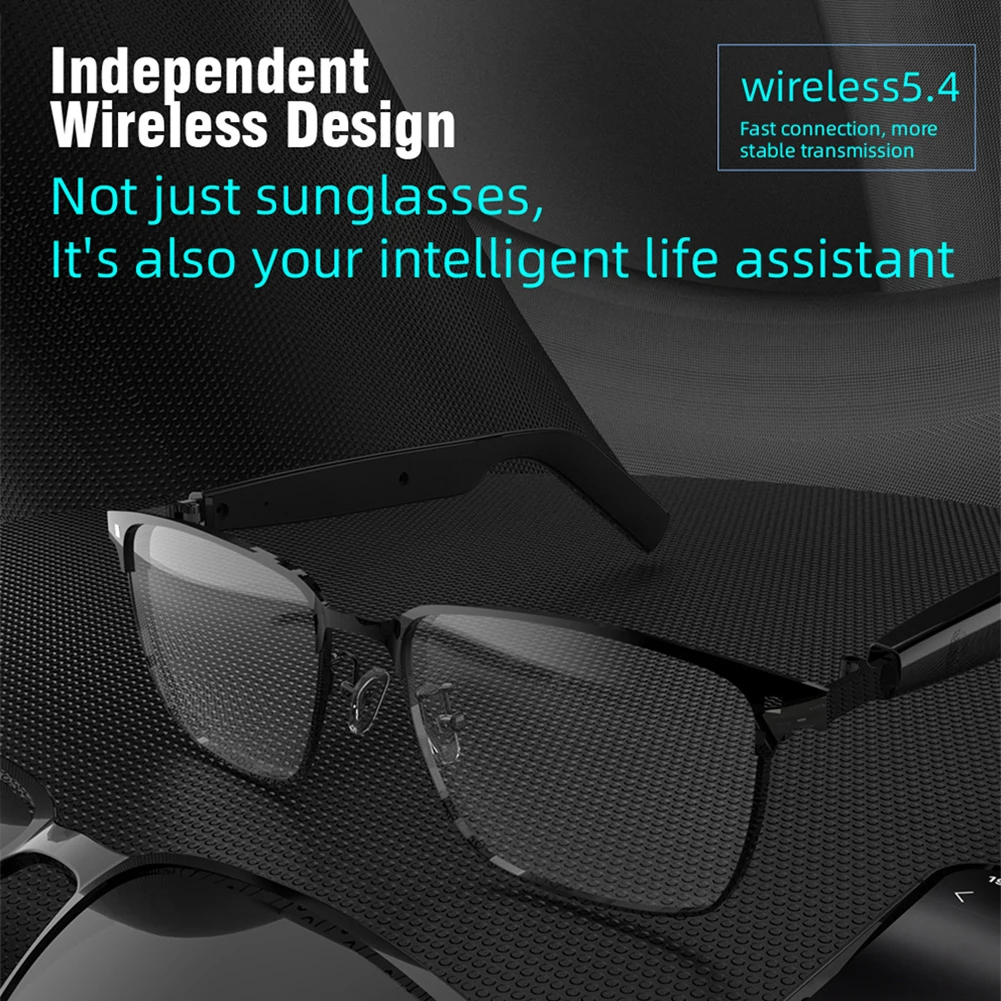 AI Smart Translate Eyeglasses 144 Languages Intelligent Translator Glasses Real-Time Translation Sunglasses for Business Meeting