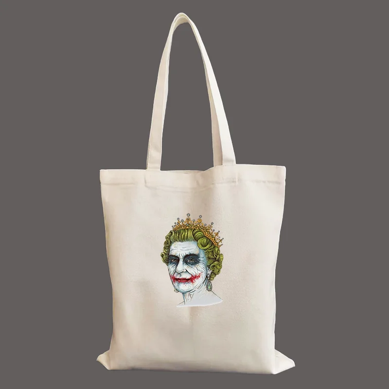 

Сумка на плечо Banksy Quinn Joker, Студенческая женская сумка, многоразовые сумки для покупок, Холщовая Сумка-тоут, ручные сумки для покупок