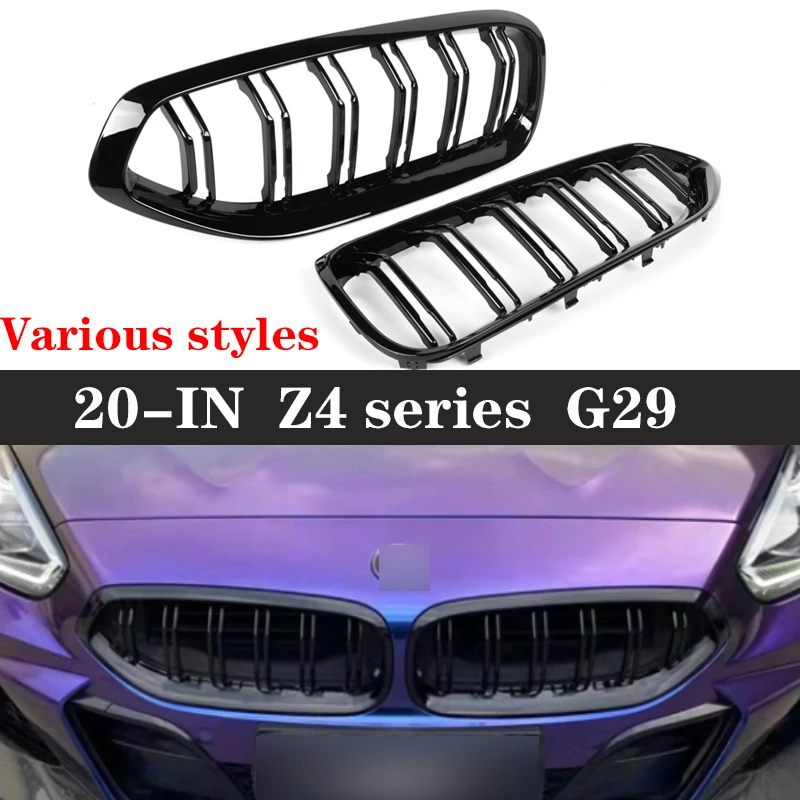 Черная Трехцветная решетка радиатора для BMW Z4 СЕРИИ G29 Drive 25i M40i, 2020 дюйма