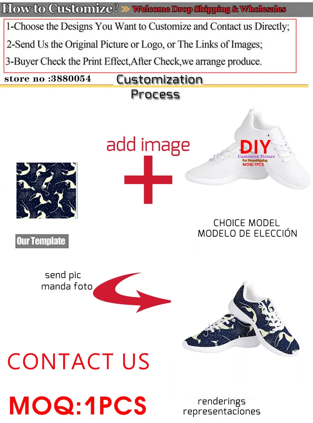 Custom Shoes Free Customize Logo Image Women Sneakers Lightweight Shoes Leisure Breathable Running Footware Flats Dropship DIY