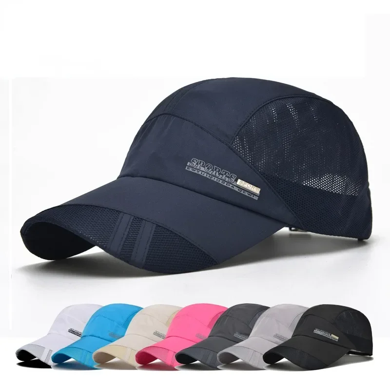 Summer Sun Hat for Men Women Sport Caps Fishing Baseball Hat UV Protection Outdoor Quick-drying Lightweight Mesh Breathable Cap