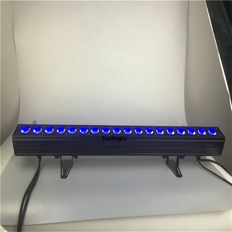 4 pieces Professional led wall wash stage light 18x18W RGBWA UV 6 in 1 dmx dj LE