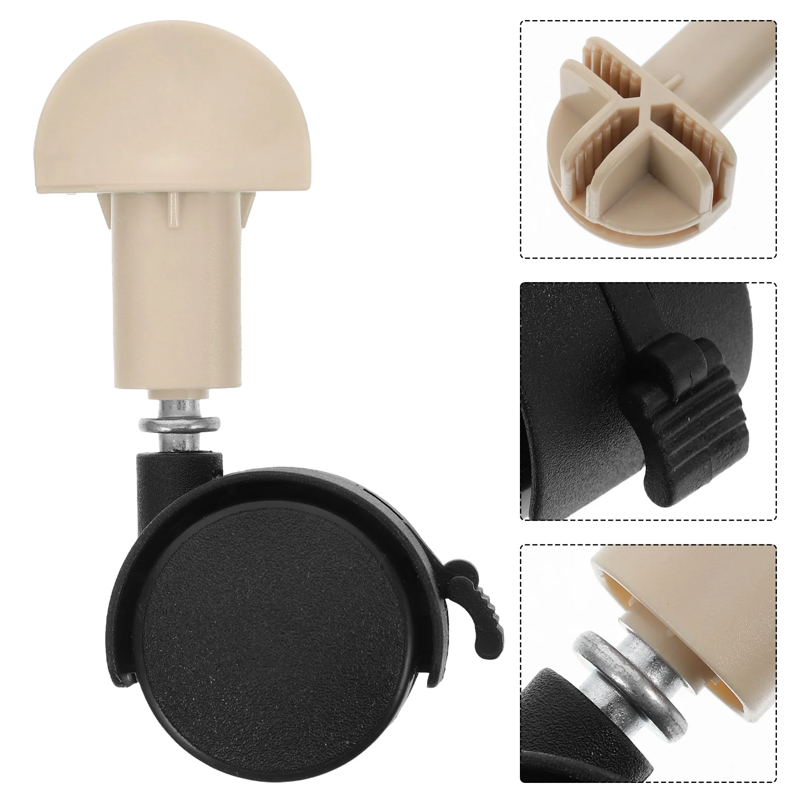 4 Pcs Cat Cage Wheels Caster Accessories Pet Casters Furniture Rollers Replacement Wheels Caster Wheel Bin Casters Dog