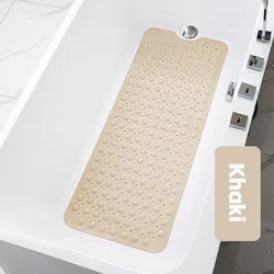 Large Non - Slip Bathroom Massage Mat - PVC Bath and Shower Comfort Mat - 400MMx1000MM (Khaki)