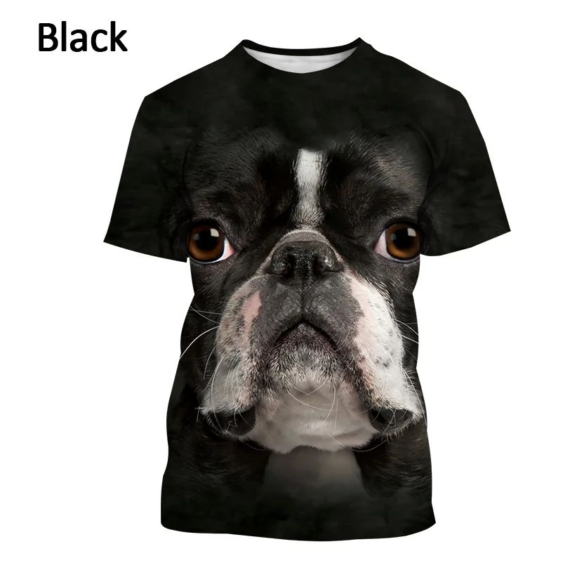 branded t shirts for men 2022 Summer Dog 3D Printing Round Neck Fashion T-Shirt Cool and Funny Short Sleeve Men's Women's Tops Unisex Sweater plain black t shirt T-Shirts