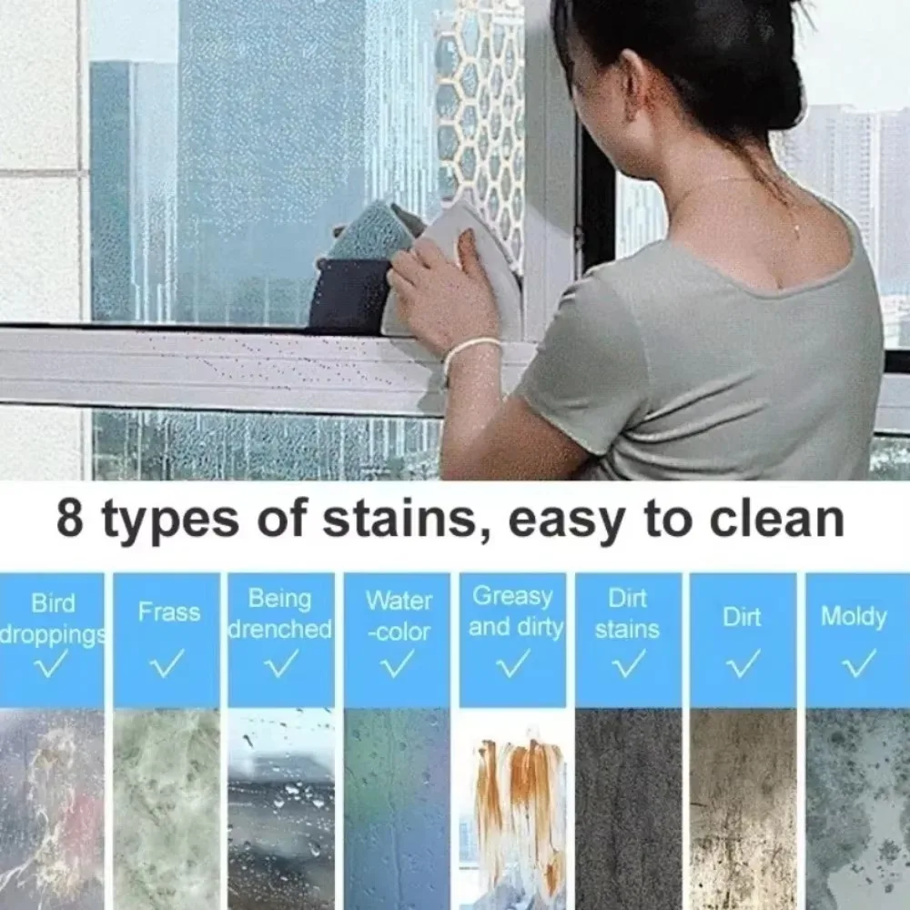 Magnetic Glass Cleaning Strong Magnet Double-sided Brush Applicable Household High-rise Easy To Use Window Cleanin window cleaning brush window cleaner