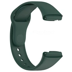 Stylish Silicone Watch Band - Premium Strap Bracelet - Redmi watch 3 Active (Dark green)