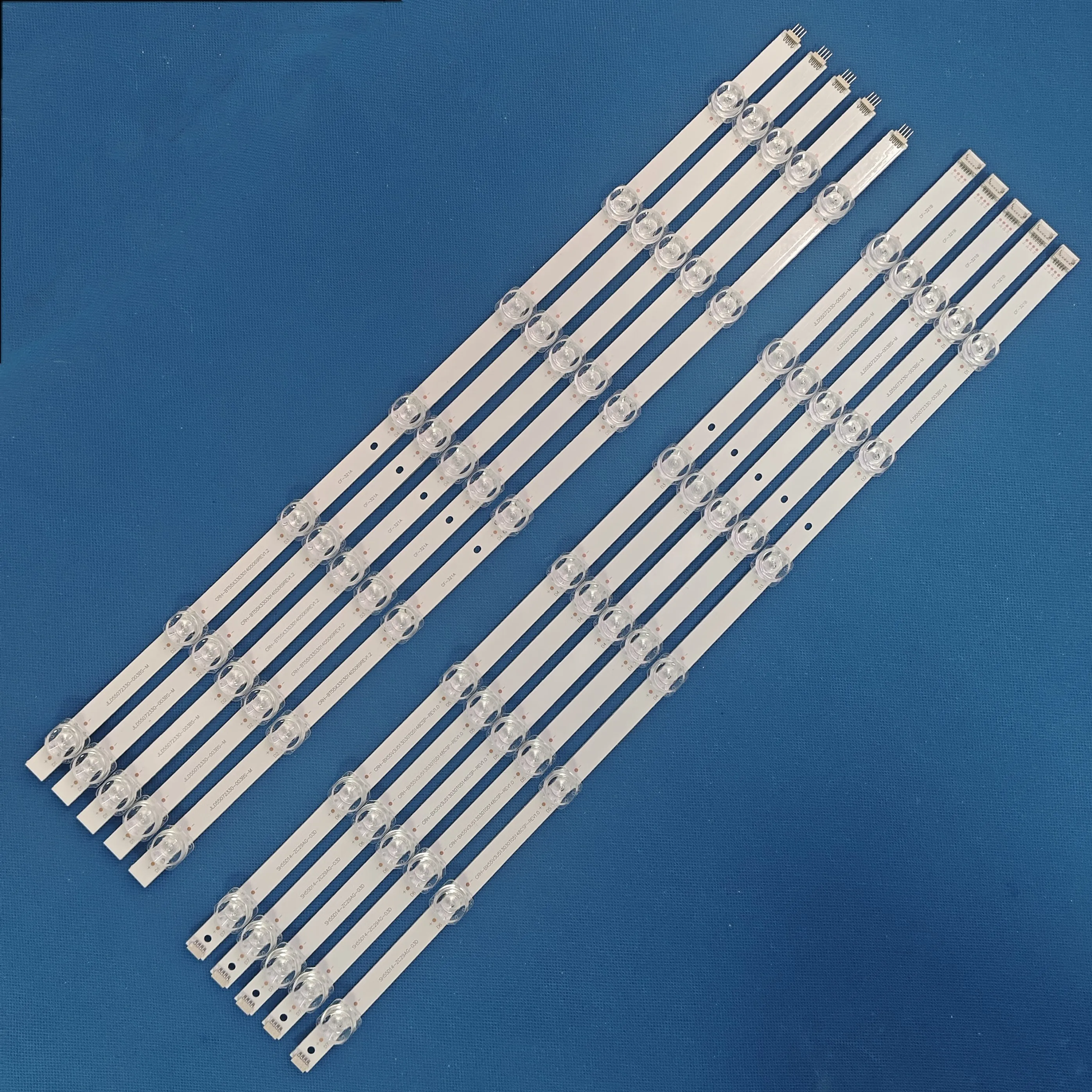 KIT 14 BARRE STRIP 8 LED TV HISENSE HD750S3U71 CRH-BX75S3U713030T14088BS- REV1.1