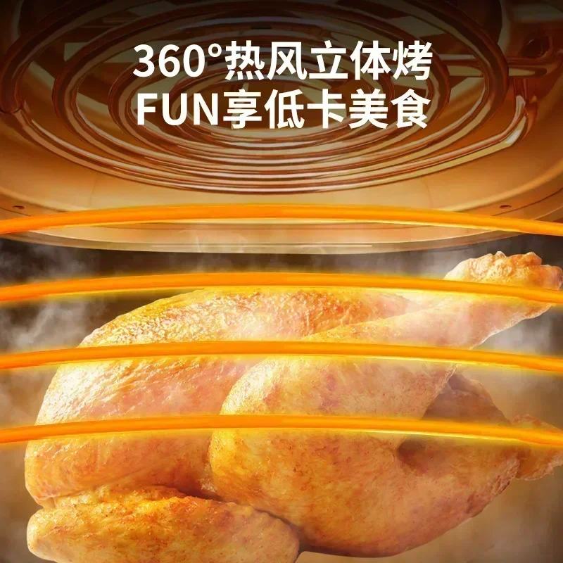 AirFryers oil-free fryer. Hot air. Electric. With visual window. Touch screen. Home use. AirFryers machine. Versatile appliance. 4
