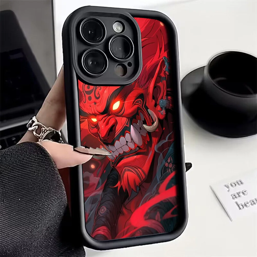 Japanese Ghost Design Soft TPU Phone Case