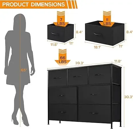 Black-7-Drawer