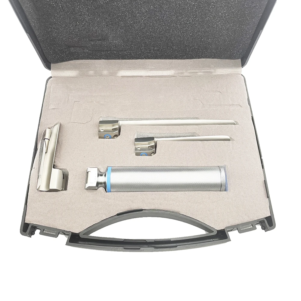 Pet Laryngoscope Stainless Steel Right Three Blades Animal Anesthesia