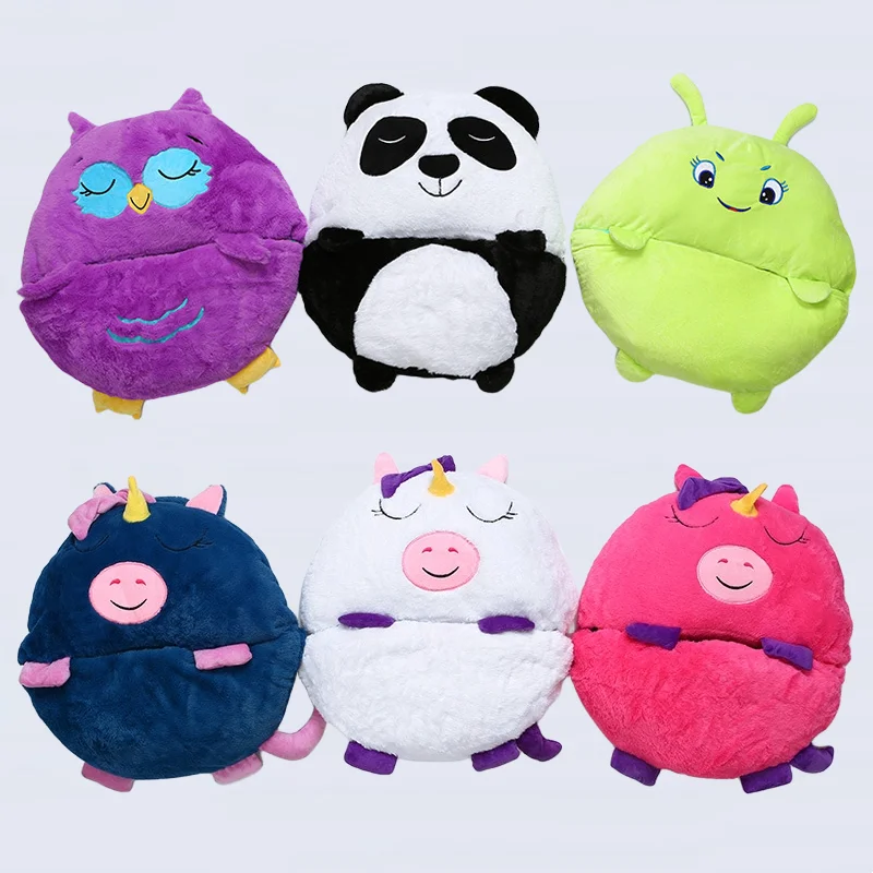 

Children's Sleep Bag Sack Kids Warm Soft Lazy Sleepsacks Baby Cartoon Plush Doll Pillow Sleeping Bags for Boys Girls Gifts