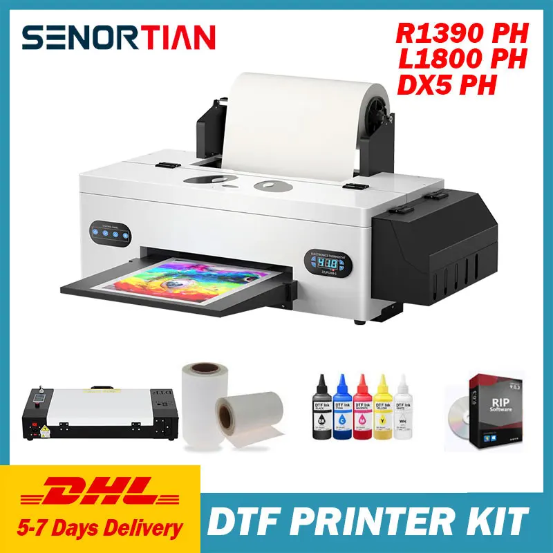 A3 Dtf Printer Tshirt Printing Machine Epson R1390 L1800 Dx5 Dtf