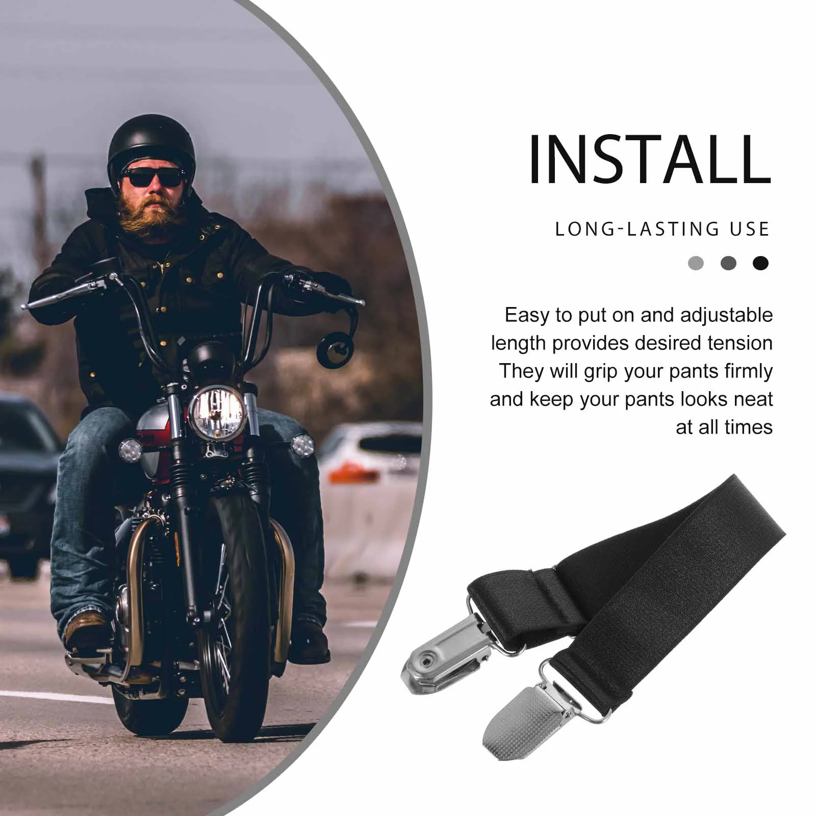 Boot Clip Motorcycle Riding Pant Leg Buckle Straps Creative Clips Cargo Tie Rope Bikes Loop motorcycle boot clip
