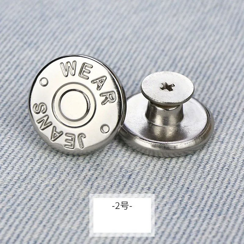 Botones ajustables para pantalones vaqueros, pasadores de repuesto  reutilizables instantáneos, sin herramientas, 2/4 piezas, 17MM - AliExpress