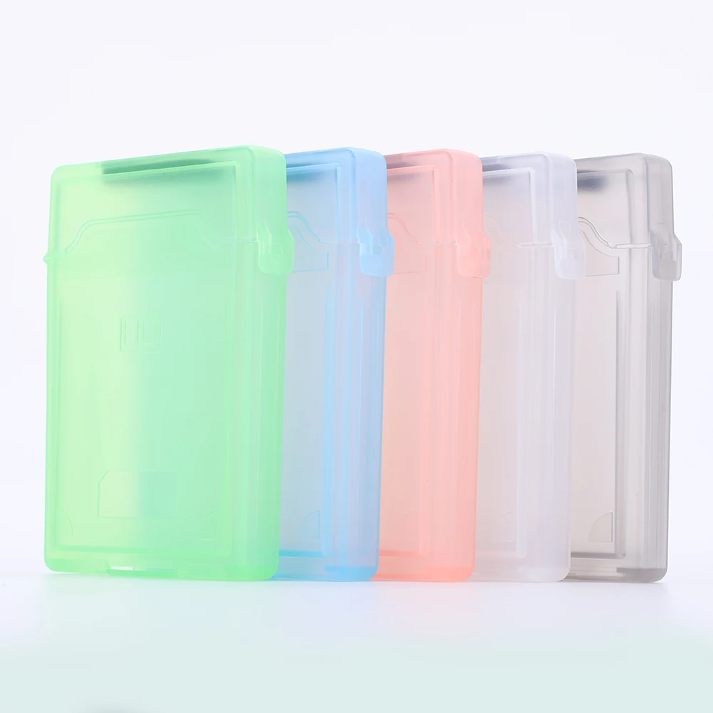 2.5 in HDD SSD Protective Case Anti-static Hard Drive Disk Protective Box Plastic Moisture-proof Protective Cover Dustproof