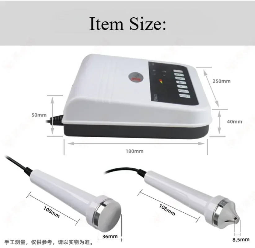 HUAS H3235 High Frequency 2 in 1 Ultrasonic Facial Massager Firming Anti-aging Wrinkle Removal Beauty Salon Skin Care Machine