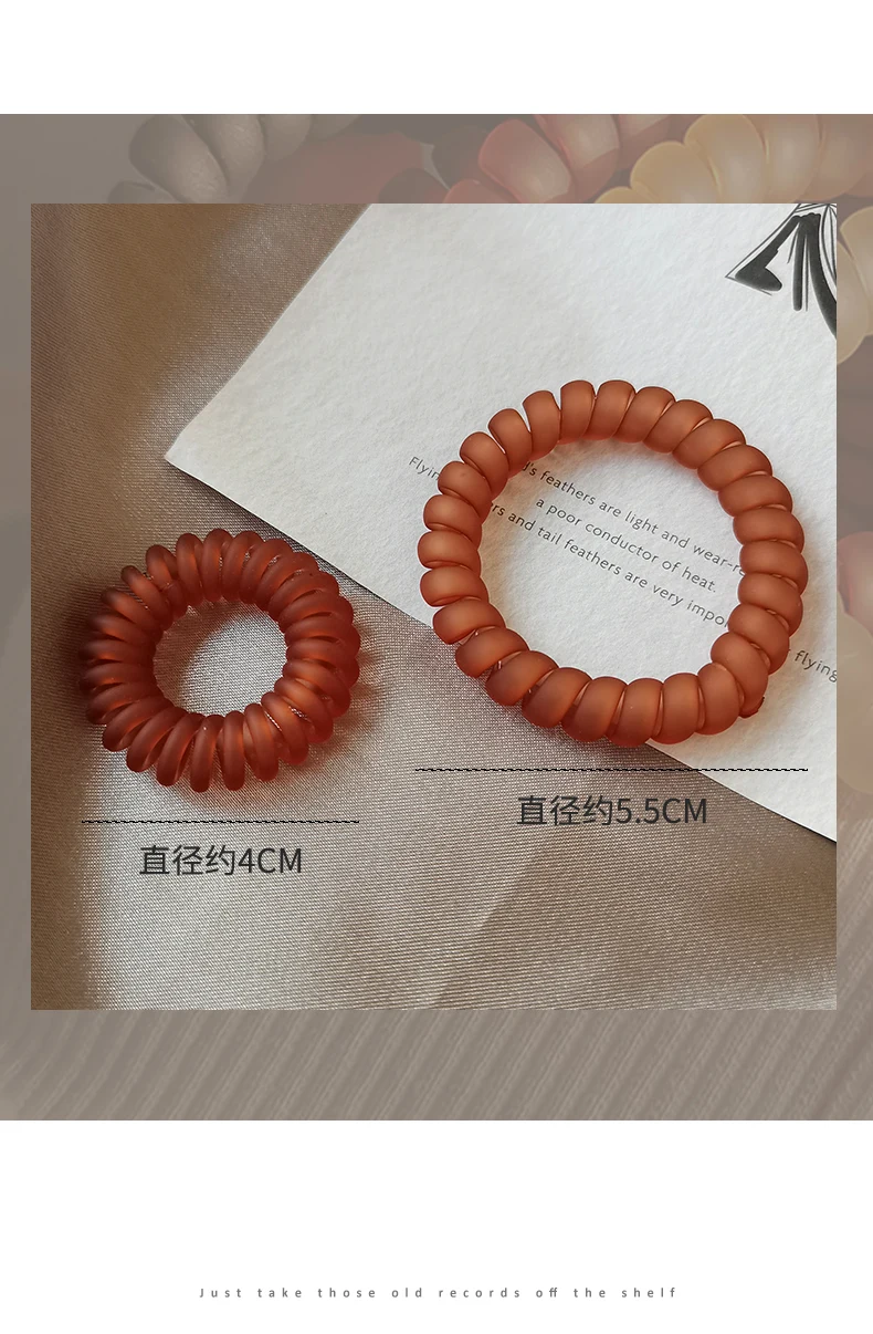5 шт./набор, резинки для волос в виде спирали | AliExpress