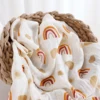 120*110CM Baby Muslin Blanket Super Soft Baby Wrap For Newborn 2
