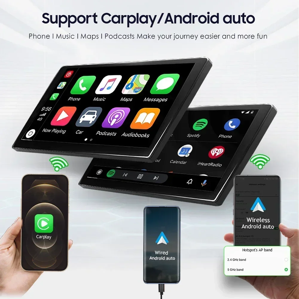Android 14 9 "2 Din Radio de coche Carplay para Polo Golf 5 6 Passat B6 CC Tiguan Touran EOS SHARAN SCIROCCO GPS Naviación Multimedia 4