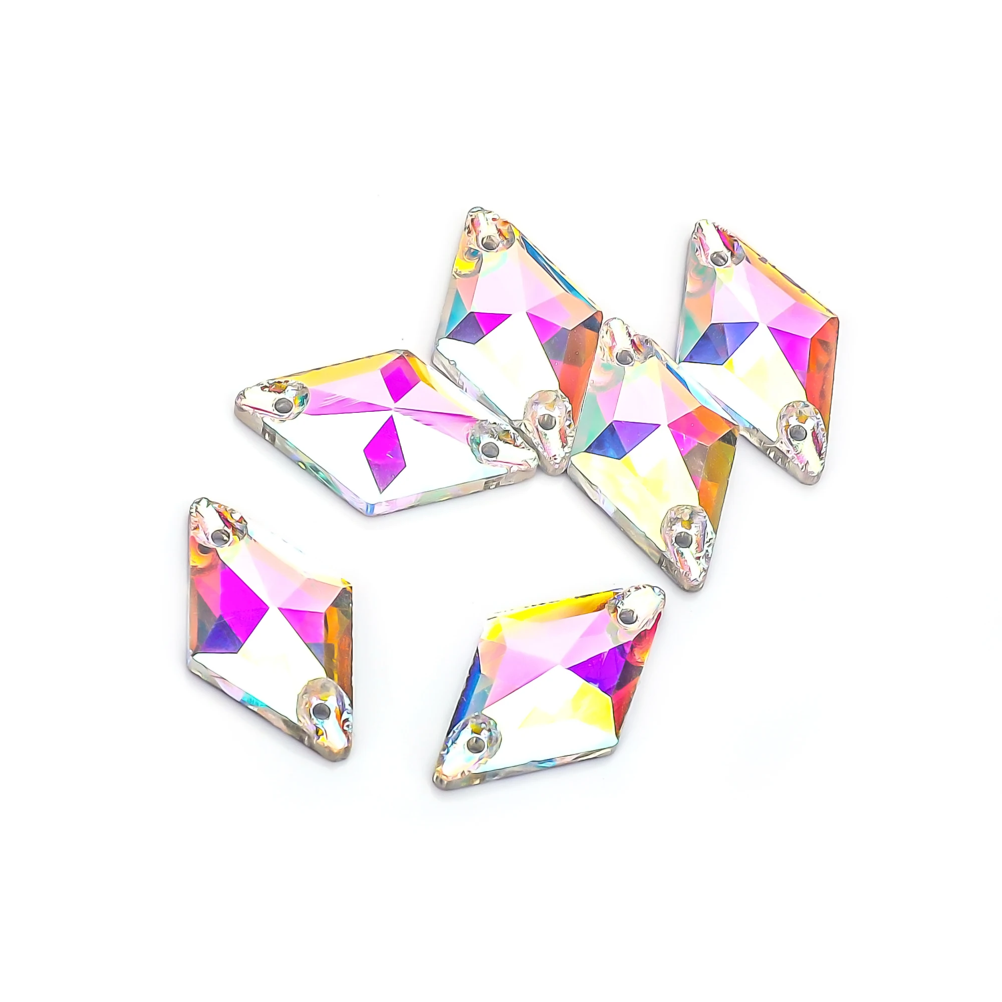 Vc nähen auf kristall ab strass tropfen blatt navette kosmische ovale rivoli s form flatback glass trass näh stein – Detail 3