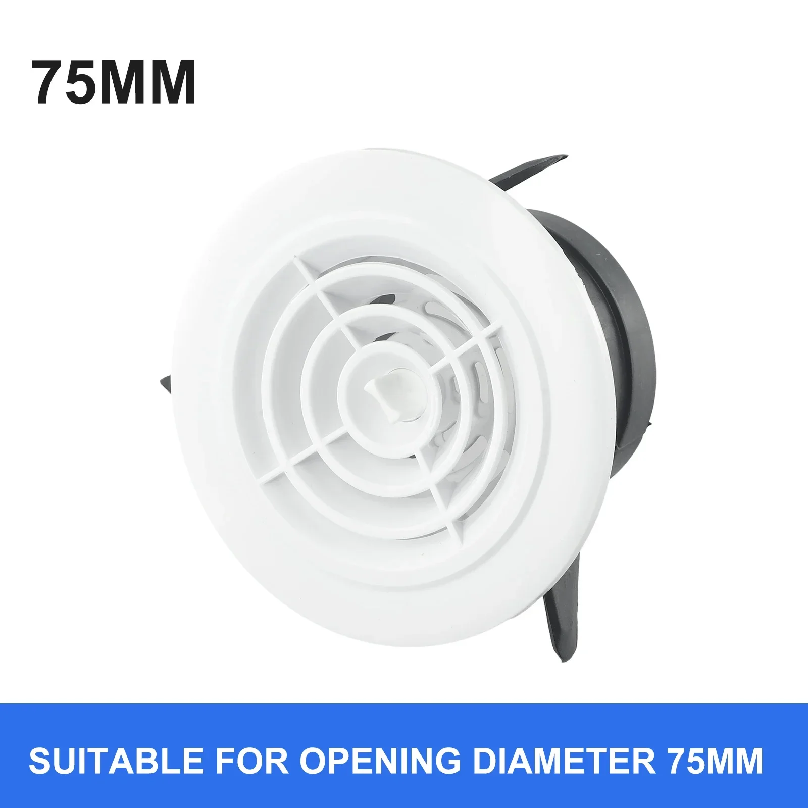 75-200mm Round Adjustable Wall Interior Vent ABS Ventilation Grille Vent Cover Adjustable Air Volume Indoor Ventilation Grid air vent grille ventilation grille air vent cover